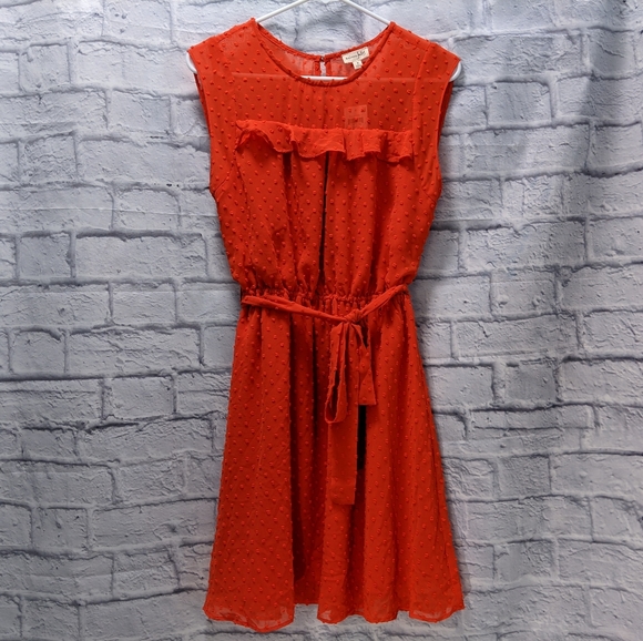 NWT Maison Jules red Singapore notte dress